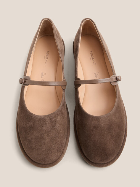 Балетки мэри-джейн TENDANCE, Артикул PZ3183S-2, темно-коричневый | 4775883. Ракурс 4