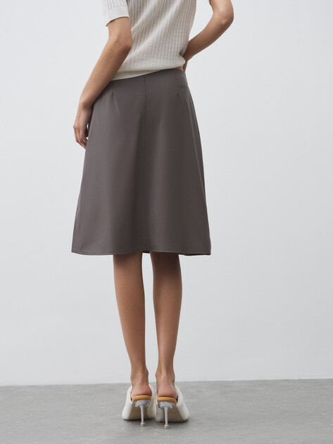 Юбка мини MAISON DAVID, Артикул NINA_0705DR, пыльно-коричневый | 4776403. Ракурс 4