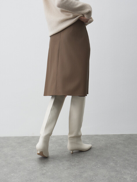 Юбка мини MAISON DAVID, Артикул NINA_0705DR, коричневый | 4776418. Ракурс 4