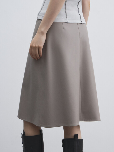 Юбка мини MAISON DAVID, Артикул NINA_0705DR, бежево-серый | 4776425. Ракурс 4