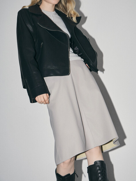 Юбка мини MAISON DAVID, Артикул NINA_0705DR, бежево-серый | 4776425. Ракурс 5