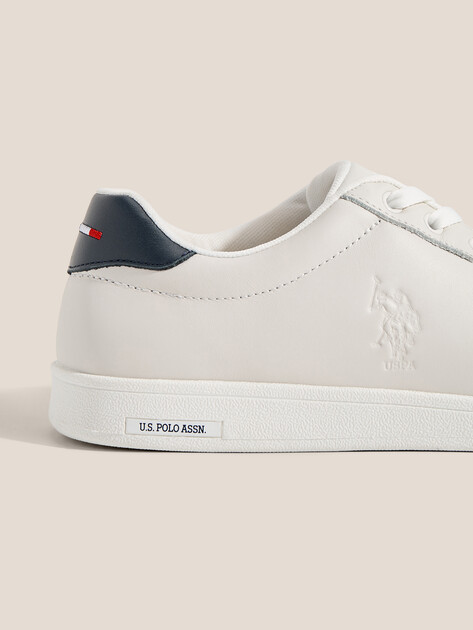 Мужские кеды U.S.POLO ASSN. FRANCO, Артикул 102065912, молочно-белый | 4777862. Ракурс 3