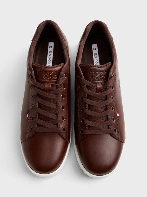 Мужские кеды U.S.POLO ASSN. FRANCO, Артикул 102065913, темно-коричневый | 4777870. Ракурс 4 Мужские кеды U.S.POLO ASSN. FRANCO, Артикул 102065913, темно-коричневый | 4777870. Ракурс 4