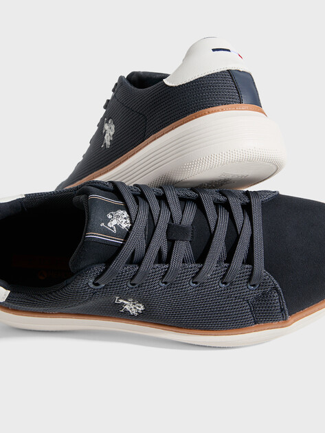 Мужские кеды U.S.POLO ASSN. JEMY GLB 6FX, Артикул 102065833, серо-синий | 4777910. Ракурс 3