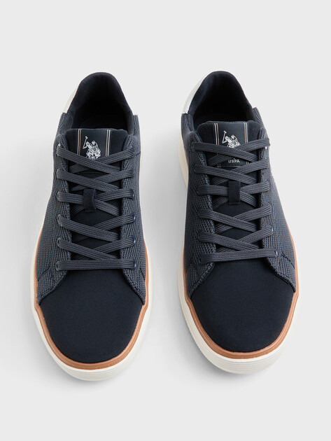 Мужские кеды U.S.POLO ASSN. JEMY GLB 6FX, Артикул 102065833, серо-синий | 4777910. Ракурс 4