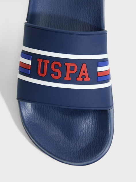 Мужские сланцы U.S.POLO ASSN. LEON, Артикул 102065996, синий | 4777974. Ракурс 3