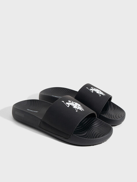 Мужские сланцы U.S.POLO ASSN. LEVAR GLB 6FX, Артикул 102066003, черный | 4777998. Ракурс 2