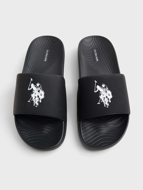 Мужские сланцы U.S.POLO ASSN. LEVAR GLB 6FX, Артикул 102066003, черный | 4777998. Ракурс 4