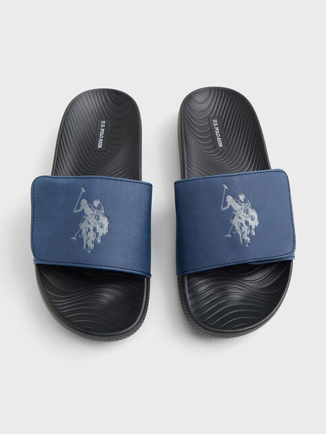Мужские сланцы U.S.POLO ASSN. LEVOR GLB 6FX, Артикул 102066005, синий | 4778014. Ракурс 4