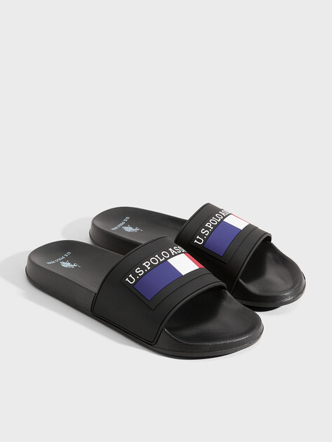 Мужские сланцы U.S.POLO ASSN. NICO, Артикул 102066015, черный | 4778062. Ракурс 2