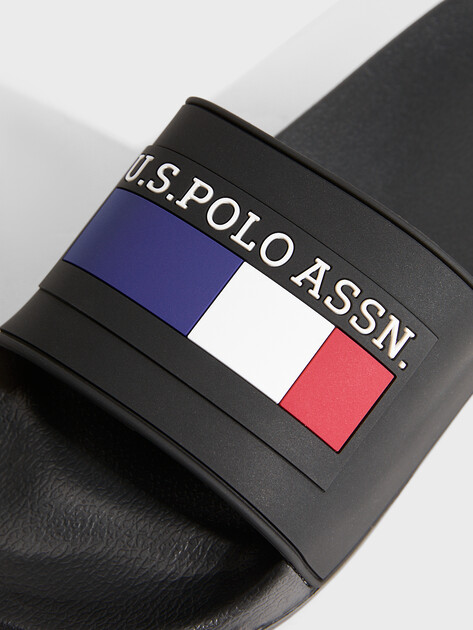 Мужские сланцы U.S.POLO ASSN. NICO, Артикул 102066015, черный | 4778062. Ракурс 3