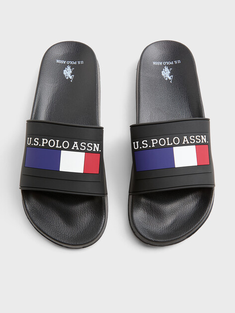 Мужские сланцы U.S.POLO ASSN. NICO, Артикул 102066015, черный | 4778062. Ракурс 4