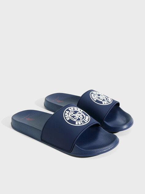 Мужские сланцы U.S.POLO ASSN. SEAN, Артикул 102066035, темно-синий | 4778206. Ракурс 2 Мужские сланцы U.S.POLO ASSN. SEAN, Артикул 102066035, темно-синий | 4778206. Ракурс 2