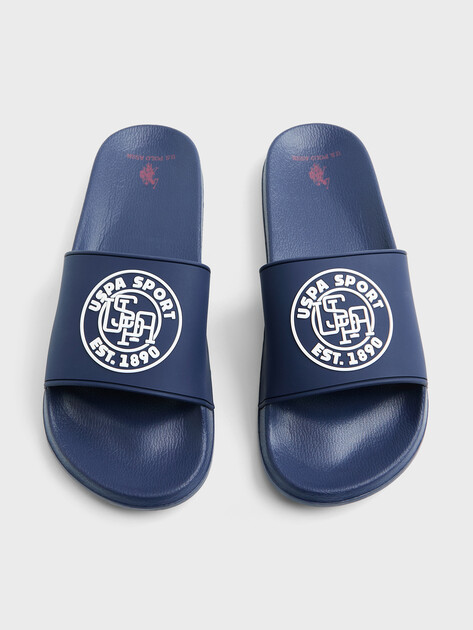 Мужские сланцы U.S.POLO ASSN. SEAN, Артикул 102066035, темно-синий | 4778206. Ракурс 4 Мужские сланцы U.S.POLO ASSN. SEAN, Артикул 102066035, темно-синий | 4778206. Ракурс 4