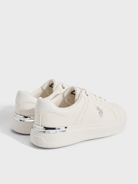Женские кеды U.S.POLO ASSN. ALSON, Артикул 102063930, молочно-белый | 4778364. Ракурс 5