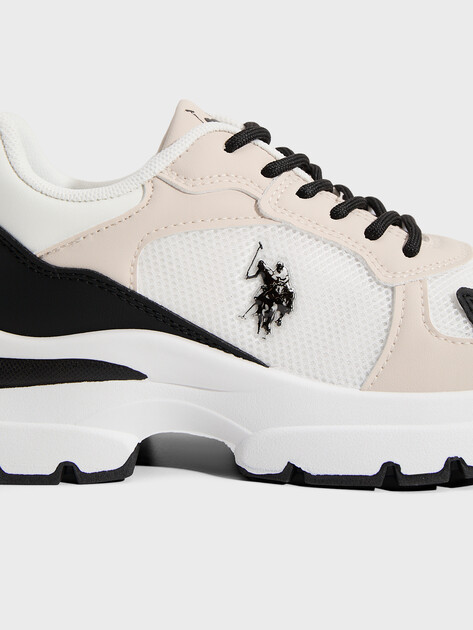Женские кроссовки U.S.POLO ASSN. LEAH, Артикул 102063960, белый | 4778553. Ракурс 3