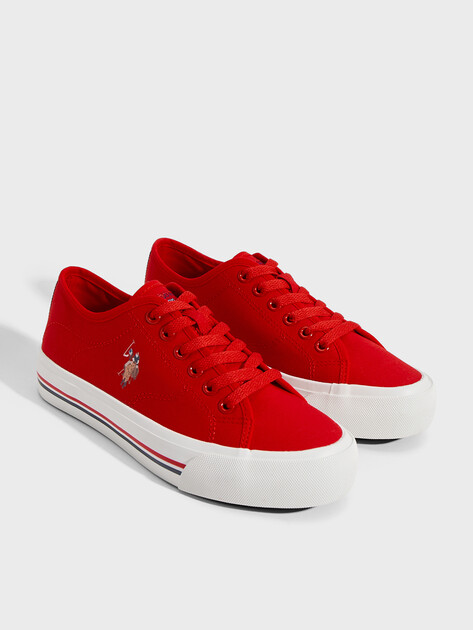 Женские кеды U.S.POLO ASSN. LERONY, Артикул 102063972, красный | 4778602. Ракурс 2 Женские кеды U.S.POLO ASSN. LERONY, Артикул 102063972, красный | 4778602. Ракурс 2