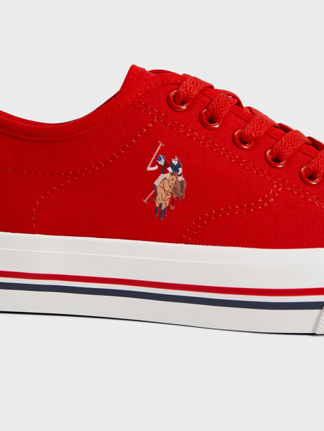 Женские кеды U.S.POLO ASSN. LERONY, Артикул 102063972, красный | 4778602. Ракурс 3 Женские кеды U.S.POLO ASSN. LERONY, Артикул 102063972, красный | 4778602. Ракурс 3