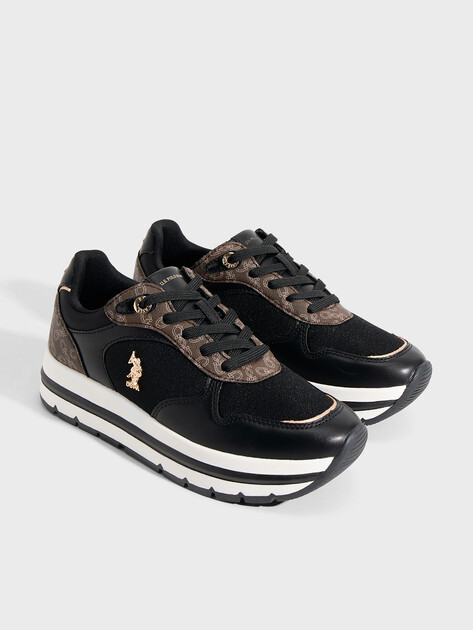 Женские кроссовки U.S.POLO ASSN. SHERY, Артикул 102064015, черный | 4778763. Ракурс 2 Женские кроссовки U.S.POLO ASSN. SHERY, Артикул 102064015, черный | 4778763. Ракурс 2
