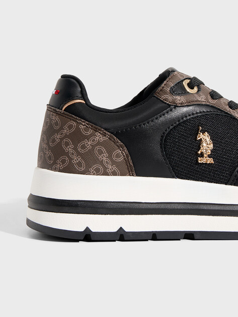 Женские кроссовки U.S.POLO ASSN. SHERY, Артикул 102064015, черный | 4778763. Ракурс 3 Женские кроссовки U.S.POLO ASSN. SHERY, Артикул 102064015, черный | 4778763. Ракурс 3