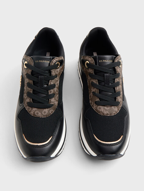 Женские кроссовки U.S.POLO ASSN. SHERY, Артикул 102064015, черный | 4778763. Ракурс 4 Женские кроссовки U.S.POLO ASSN. SHERY, Артикул 102064015, черный | 4778763. Ракурс 4