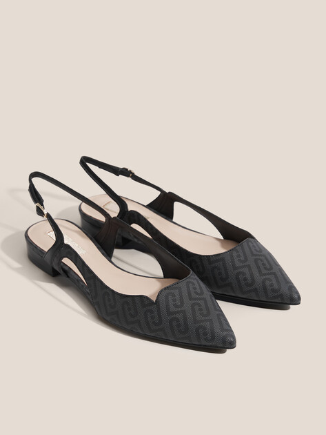 Женские балетки с открытой пяткой (слинг-бэк) LIU∙JO VIVIEN 07, Артикул SA6029, темно-серый | 4779005. Ракурс 2 Женские балетки с открытой пяткой (слинг-бэк) LIU∙JO VIVIEN 07, Артикул SA6029, темно-серый | 4779005. Ракурс 2