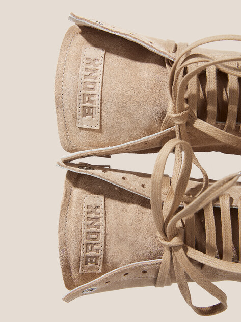 Женские полусапоги BRONX myr-aa, Артикул 47639-C, пыльно-бежевый | 4788099. Ракурс 3