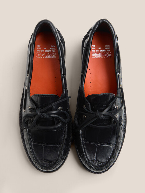 Женские топсайдеры BRONX sie-nna, Артикул 66548-WE, черный | 4788218. Ракурс 4