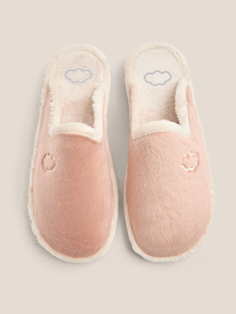 Женская домашняя обувь LA MAISON DE L'ESPADRILLE, Артикул 9060, пыльно-розовый | 4789898. Ракурс 4