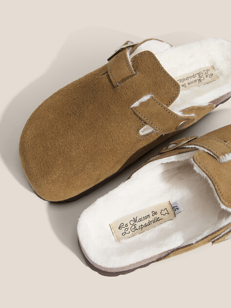 Женские шлепанцы LA MAISON DE L'ESPADRILLE, Артикул 7901, светлый хаки | 4789944. Ракурс 3