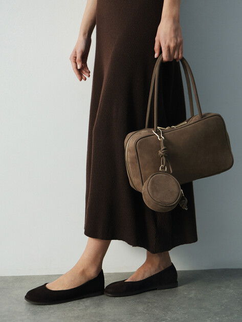 Женская сумка  CALZETTI, Артикул AGATA MINI, серовато-коричневый | 4792772. Ракурс 5