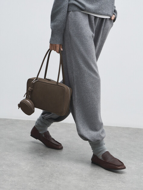 Женская сумка CALZETTI, Артикул AGATA MINI, серо-коричневый | 4792774. Ракурс 5 Женская сумка CALZETTI, Артикул AGATA MINI, серо-коричневый | 4792774. Ракурс 5