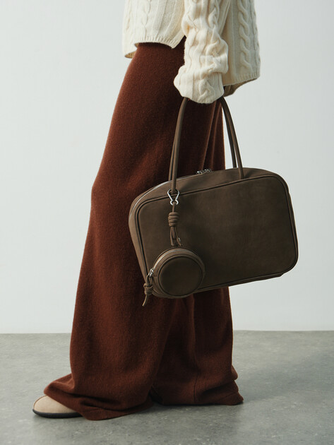 Женская сумка  CALZETTI, Артикул AGATA, серо-коричневый | 4792831. Ракурс 5