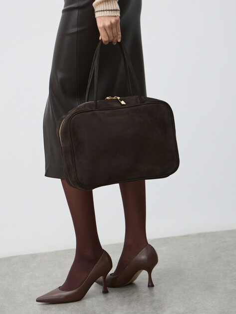 Женская сумка  CALZETTI, Артикул AGATA, шоколадный | 4792835. Ракурс 5