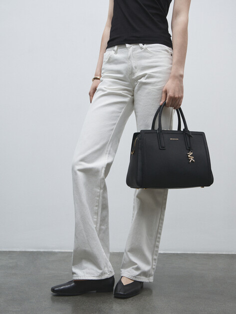 Женский тоут MICHAEL KORS MD SATCHEL, Артикул 30R5G9IS6L(K), черный | 4793220. Ракурс 5