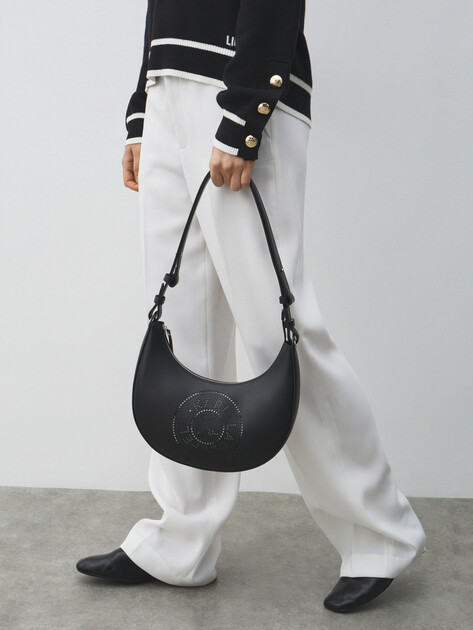 Женская сумка  KARL LAGERFELD k/circle moon bag, Артикул A3W30060, черный | 4794559. Ракурс 5
