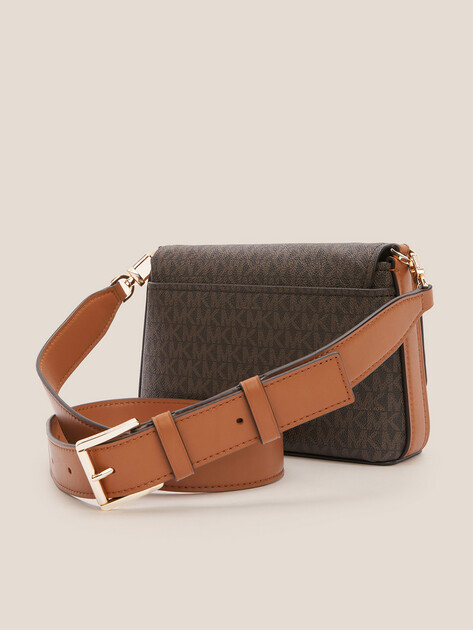 Кросс-боди MICHAEL KORS SM MESSENGER, Артикул 30T5G8ZM1B(K), темно-коричневый | 4795498. Ракурс 3