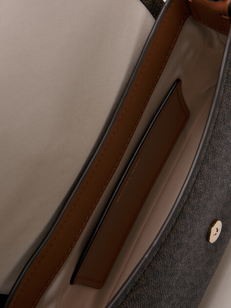 Кросс-боди MICHAEL KORS SM MESSENGER, Артикул 30T5G8ZM1B(K), темно-коричневый | 4795498. Ракурс 4