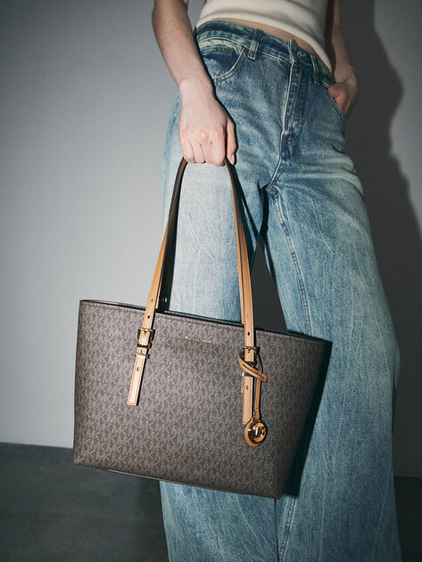 Женский тоут MICHAEL KORS MD EW TZ TOTE, Артикул 30T5GQNT2B(K), темно-коричневый | 4795529. Ракурс 5