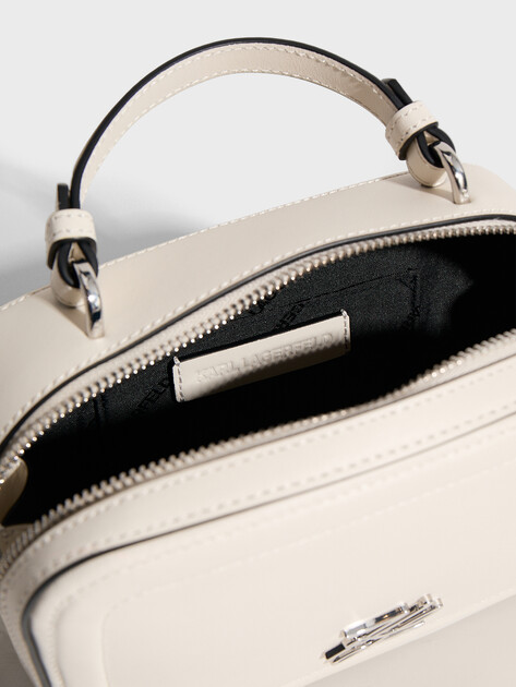 Женская сумка  KARL LAGERFELD k/autograph sm tph crossbody, Артикул B1W30269, молочно-белый | 4797245. Ракурс 4