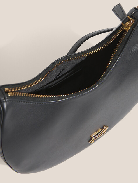 Женская сумка  KARL LAGERFELD k/autograph md halfmoon shb, Артикул B1W30270, черный | 4797250. Ракурс 4