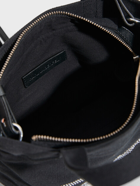 Женский тоут KARL LAGERFELD k/signature e/w rh mn shopper, Артикул B1W50027, черный | 4798558. Ракурс 4 Женский тоут KARL LAGERFELD k/signature e/w rh mn shopper, Артикул B1W50027, черный | 4798558. Ракурс 4