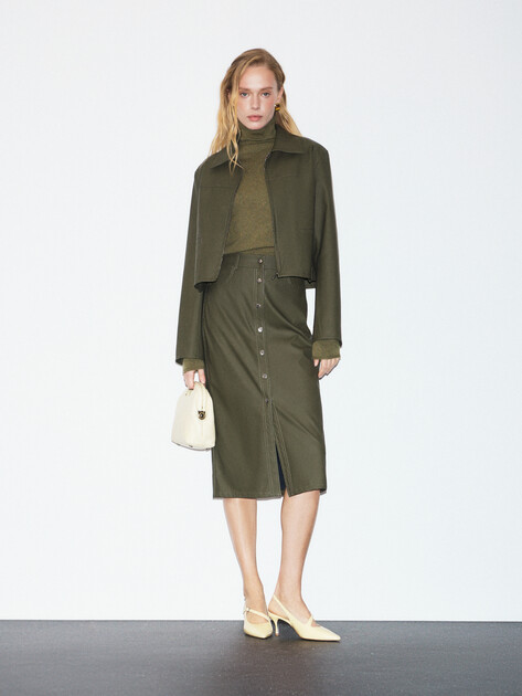 Женская куртка MAISON DAVID, Артикул ROXANE_DR, хаки | 4799640. Ракурс 2