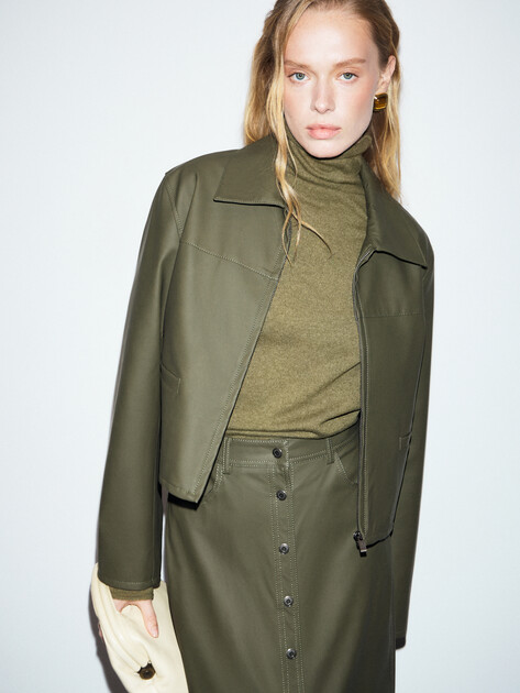 Женская куртка MAISON DAVID, Артикул ROXANE_DR, хаки | 4799640. Ракурс 5