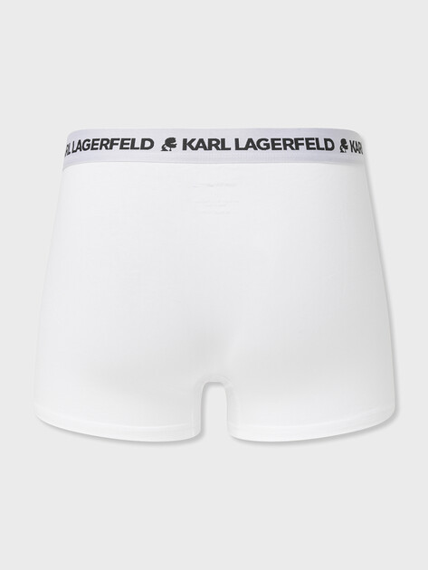 Нижнее белье набор трусов KARL LAGERFELD logo trunk set (3p), Артикул A1M47151, белый | 4800141. Ракурс 3
