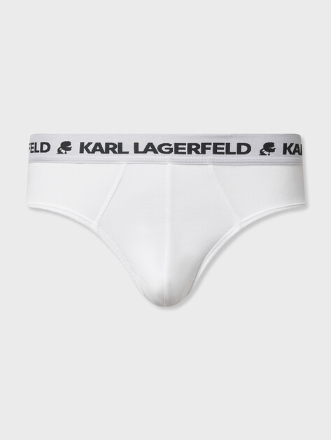 Нижнее белье набор трусов KARL LAGERFELD logo briefs set (3p), Артикул A1M47152, белый | 4800166. Ракурс 2