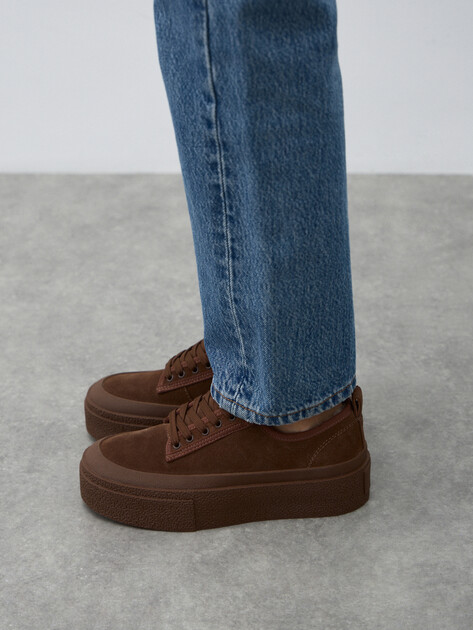 Женские кеды TENDANCE, Артикул HC52060-1, темно-коричневый | 4800887. Ракурс 6