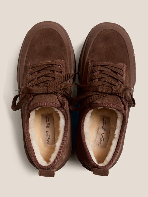 Женские кеды TENDANCE, Артикул HC52060-1, темно-коричневый | 4800887. Ракурс 4