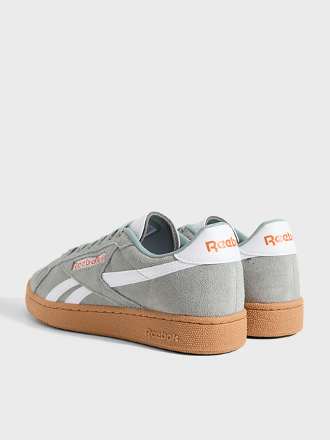 Кеды REEBOK CLUB C GROUNDS UK, Артикул CLUB C GROUNDS UK, серо-зеленый | 4806050. Ракурс 5