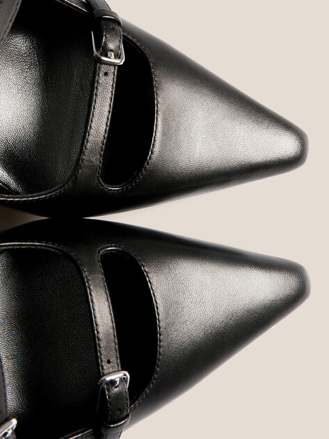 Женские туфли с открытой пяткой (слинг-бэк) KARL LAGERFELD, Артикул KL33623(K), черный | 4808924. Ракурс 5